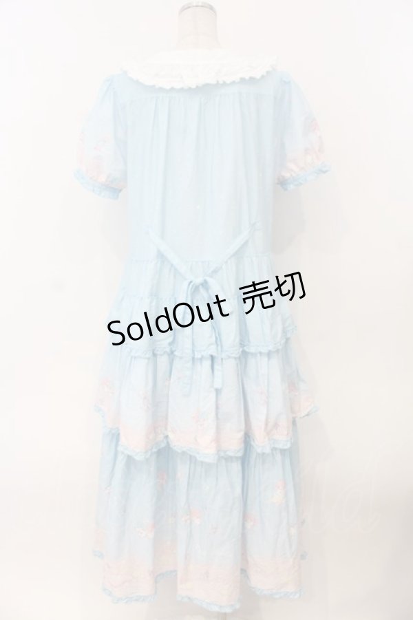 画像6: PINK HOUSE / Little Twin Stars×PINK HOUSE A Starry Night Wish柄ワンピース  ソライロ O-26-01-12-055-LO-OP-IG-OS (6)