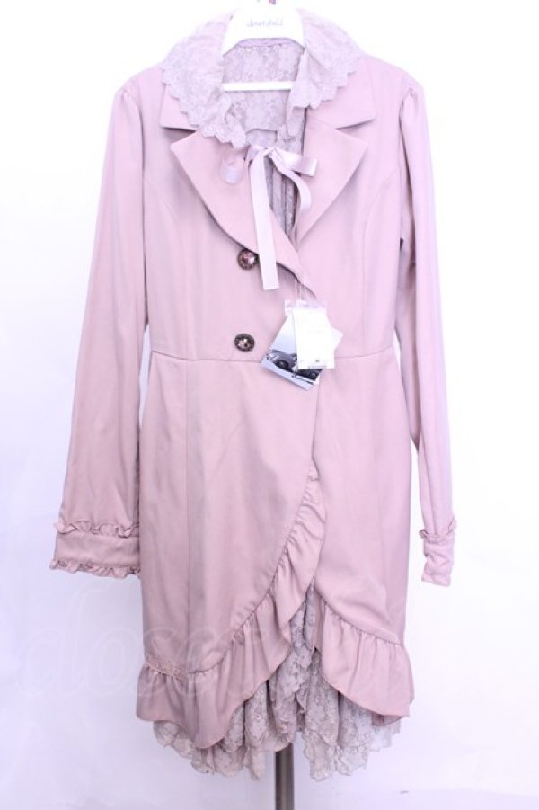 画像1: axes femme / ジレ付きトレンチコート  ピンク O-26-01-12-1034-AX-CO-IG-OS (1)