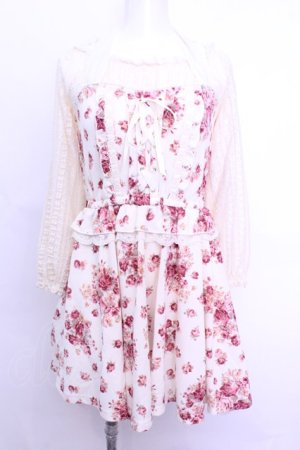 画像: LIZ LISA / 花柄ホルタードッキングワンピース 0 アイボリー O-26-01-12-1005-LO-OP-YM-OS