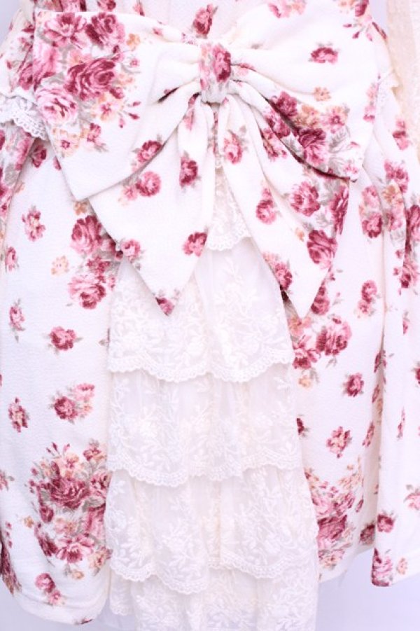 画像5: LIZ LISA / 花柄ホルタードッキングワンピース 0 アイボリー O-26-01-12-1005-LO-OP-YM-OS (5)