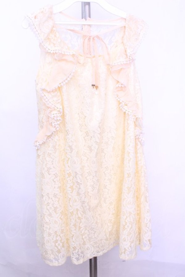 画像1: LIZ LISA / Aラインレースワンピース 0 イエロー O-26-01-12-1006-LO-OP-YM-OS (1)