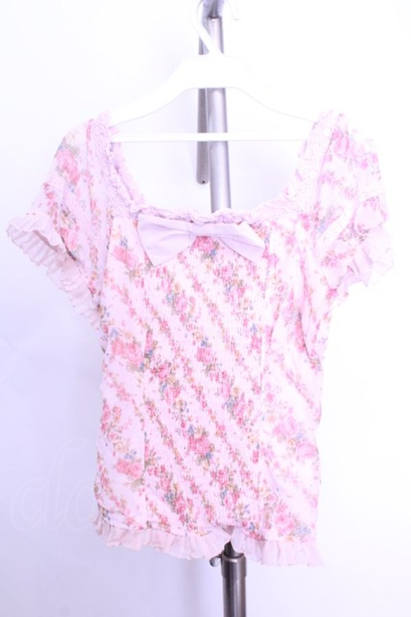 画像4: LIZ LISA / 花柄ブラウス風トップス 0 ピンク O-26-01-12-1008-LO-BL-YM-OS (4)