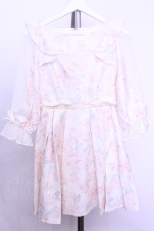 画像: LIZ LISA / ローズ柄ワンピース 0 シロ O-26-01-12-1014-LO-OP-YM-OS