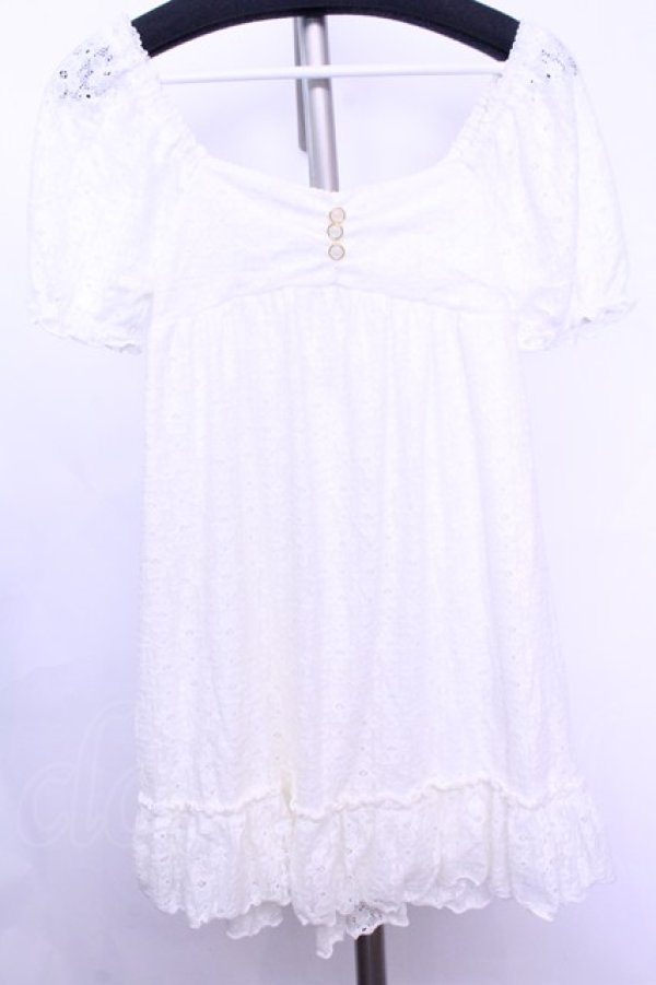 画像1: LIZ LISA / ニットレースワンピース F シロ O-26-01-12-1017-LO-OP-YM-OS (1)