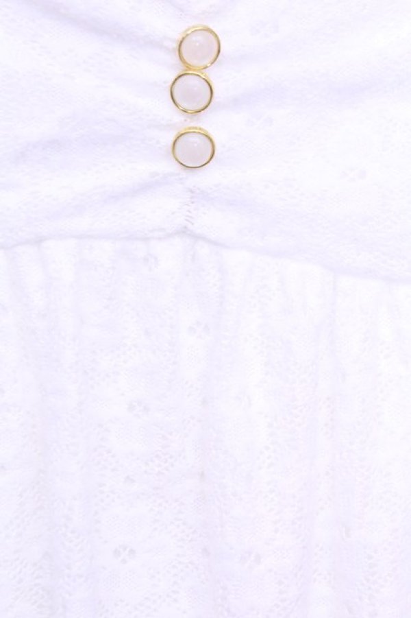 画像2: LIZ LISA / ニットレースワンピース F シロ O-26-01-12-1017-LO-OP-YM-OS (2)