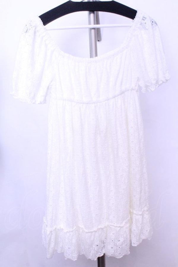 画像3: LIZ LISA / ニットレースワンピース F シロ O-26-01-12-1017-LO-OP-YM-OS (3)