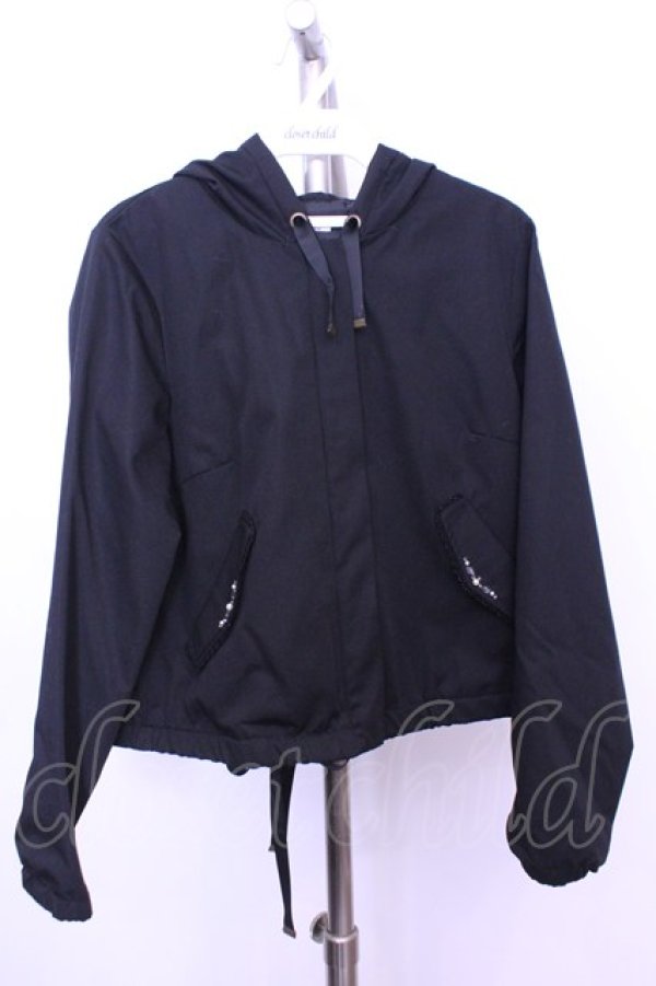 画像1: axes femme / ビジュー付マウンテンパーカー M クロ O-26-01-12-1027-AX-TO-IG-OS (1)