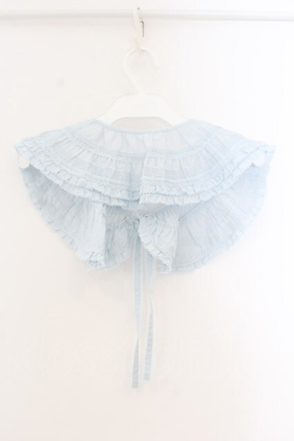 画像3: PINK HOUSE / フリル使いローンティペット  サックス O-26-01-12-063-LO-ZA-IG-OS (3)