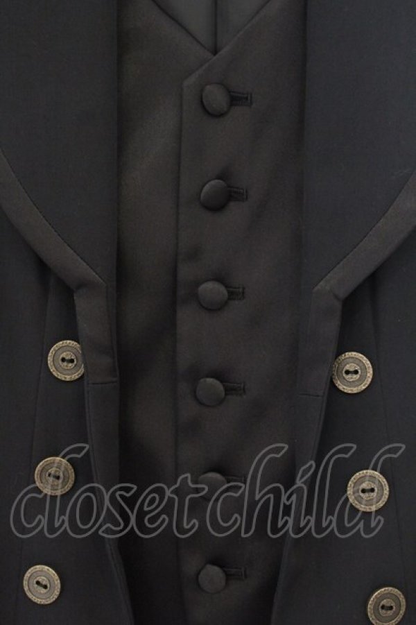 画像2: ATELIER BOZ / メンズエドマンドノースリーブジャケット  ブラック×ブラック O-26-01-12-066-EL-JA-IG-OS (2)