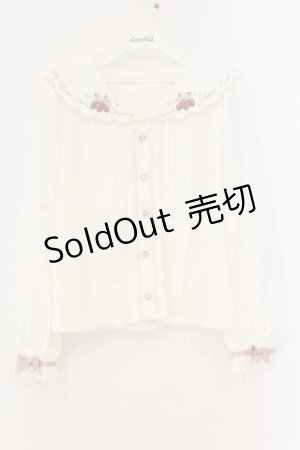 画像: LIZ LISA / ストロベリー刺繍セーラーリブトップス  シロ O-26-01-12-068-LO-BL-OW-OS