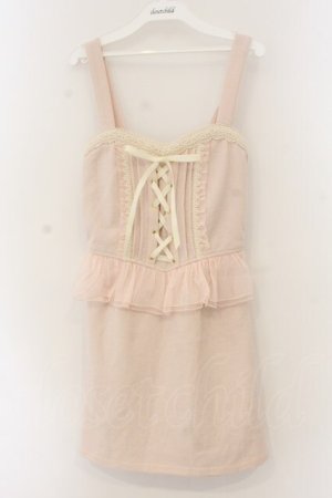 画像: LIZ LISA / 配色ジャンスカ  ピンク O-26-01-12-069-LO-OP-OW-OS