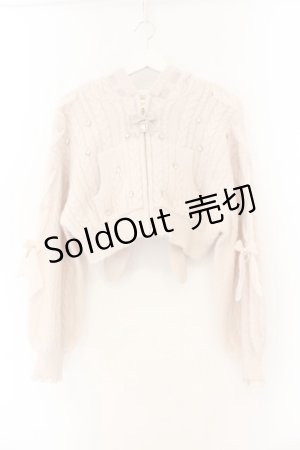 画像: LIZ LISA / うさみみクロップドニットパーカー  ピンク O-26-01-12-071-LO-TO-OW-OS