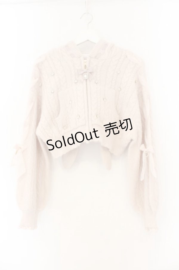 画像1: LIZ LISA / うさみみクロップドニットパーカー  ピンク O-26-01-12-071-LO-TO-OW-OS (1)