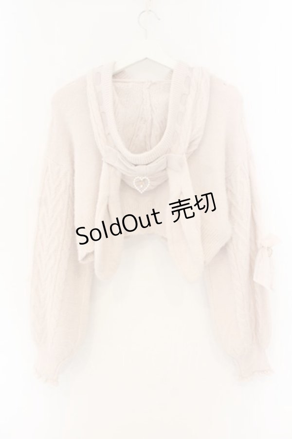 画像4: LIZ LISA / うさみみクロップドニットパーカー  ピンク O-26-01-12-071-LO-TO-OW-OS (4)