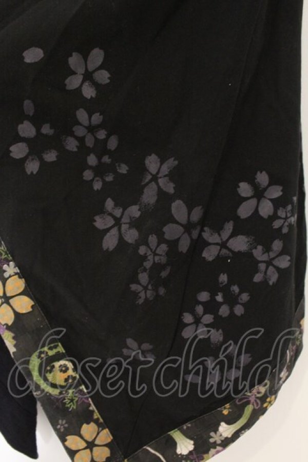 画像3: gouk / 和柄変形スカート  ブラック O-26-01-12-073-GO-SK-OW-OS (3)