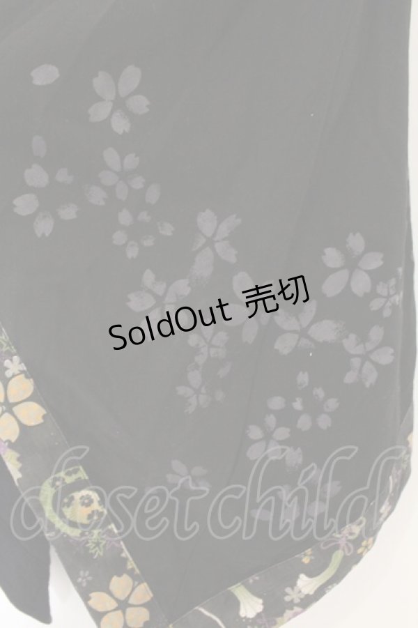 画像3: gouk / 和柄変形スカート  ブラック O-26-01-12-073-GO-SK-OW-OS (3)