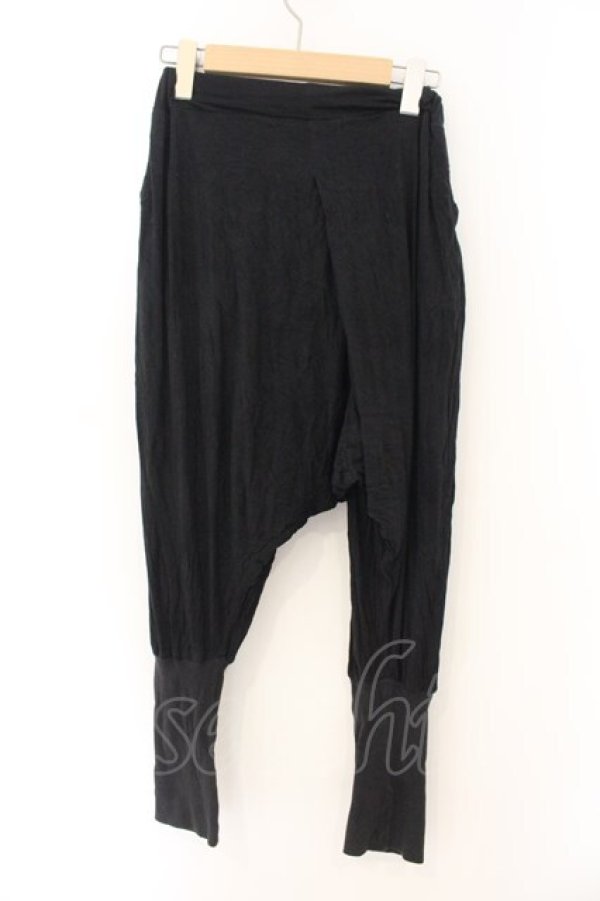 画像3: h.NAOTO / トライバルptサルエルパンツ  ブラック O-26-01-12-074-HN-PA-OW-OS (3)