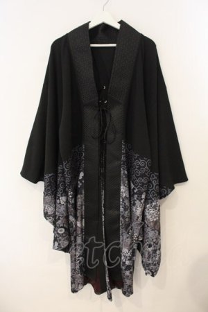 画像: Qutie Frash / 着物ロングカーデ  レッド O-26-01-12-007-QU-JA-OW-OS