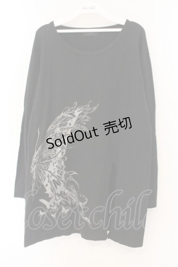 画像1: Sixh / トライバルptスリットカットソー  ブラック O-26-01-12-077-HN-TO-OW-OS (1)