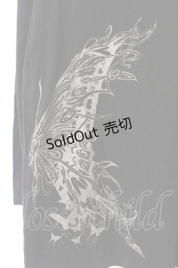 画像2: Sixh / トライバルptスリットカットソー  ブラック O-26-01-12-077-HN-TO-OW-OS (2)