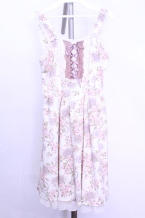 画像: axes femme / 花柄ワンピース  アイボリー O-26-01-12-2004-AX-OP-IG-ZT0114G