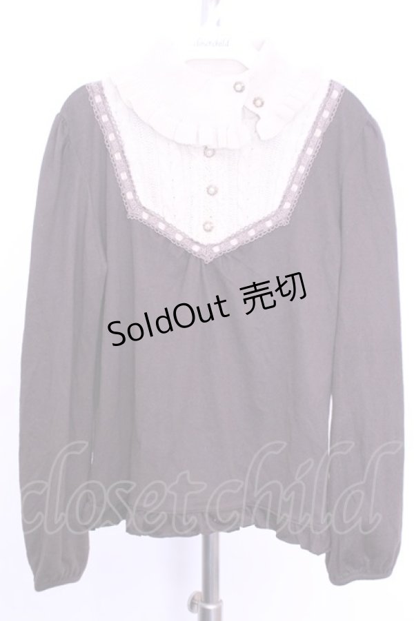 画像1: axes femme / ハイネックレイヤード風ニット  ブラウン×ベージュ O-26-01-12-2034-AX-TO-IG-OS (1)