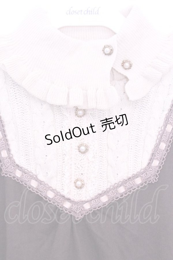 画像2: axes femme / ハイネックレイヤード風ニット  ブラウン×ベージュ O-26-01-12-2034-AX-TO-IG-OS (2)