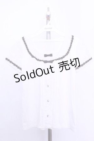 画像: axes femme / ピンタックフリルプルオーバー  オフシロ O-26-01-12-2036-AX-TO-IG-OS