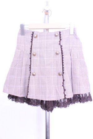 画像: axes femme POETIQUE / グレンチェックスカパン  ブラウン O-26-01-12-2040-AX-PA-IG-OS