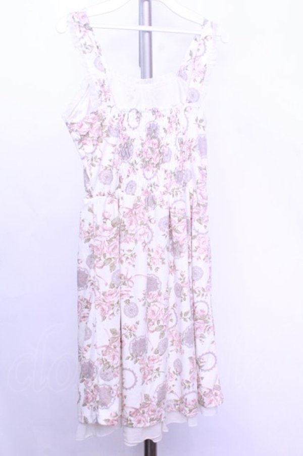 画像3: axes femme / 花柄ワンピース  アイボリー O-26-01-12-2004-AX-OP-IG-OS (3)