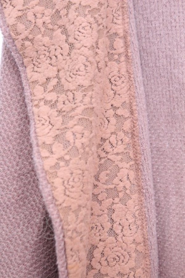 画像2: axes femme / ワッフルロングトッパーカーディガン  キャメル O-26-01-12-2043-AX-TO-IG-OS (2)