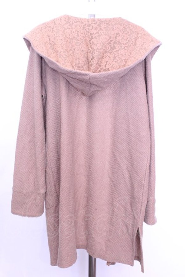 画像3: axes femme / ワッフルロングトッパーカーディガン  キャメル O-26-01-12-2043-AX-TO-IG-OS (3)