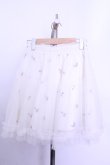 画像3: LIZ LISA / さくらんぼ刺繍チュールスカート  シロ O-26-01-12-2047-LO-SK-IG-OS (3)