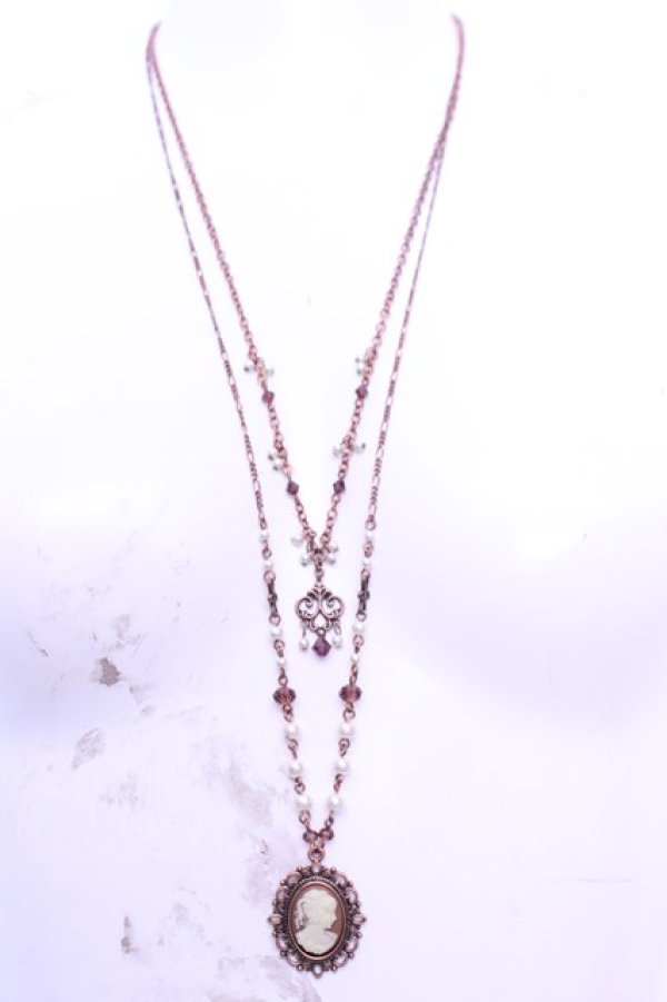 画像2: axes femme / クラシックカメオネックレス  ブロンズ O-26-01-12-2055-AX-AC-OW-OS (2)