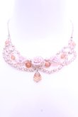 画像1: axes femme / ソフトフラワーネックレス  ピンク O-26-01-12-2060-AX-AC-OW-OS (1)