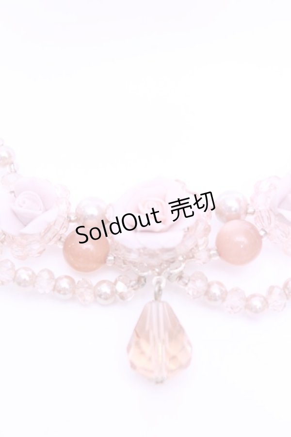 画像2: axes femme / ソフトフラワーネックレス  ピンク O-26-01-12-2060-AX-AC-OW-OS (2)