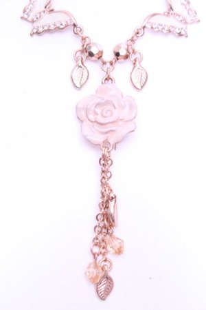 画像: axes femme / ローズ＆バタフライネックレス  ピンクゴールド O-26-01-12-2061-AX-AC-OW-OS