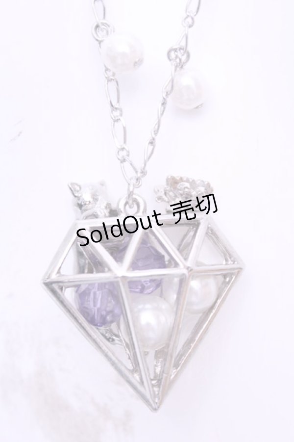 画像1: axes femme / ダイヤモンドキャットネックレス  シルバー O-26-01-12-2066-AX-AC-OW-OS (1)