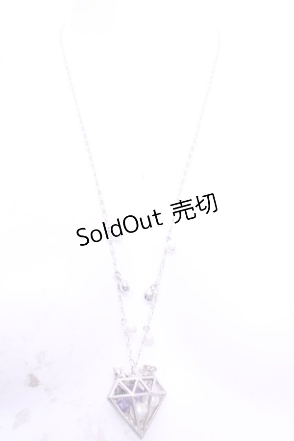 画像2: axes femme / ダイヤモンドキャットネックレス  シルバー O-26-01-12-2066-AX-AC-OW-OS (2)