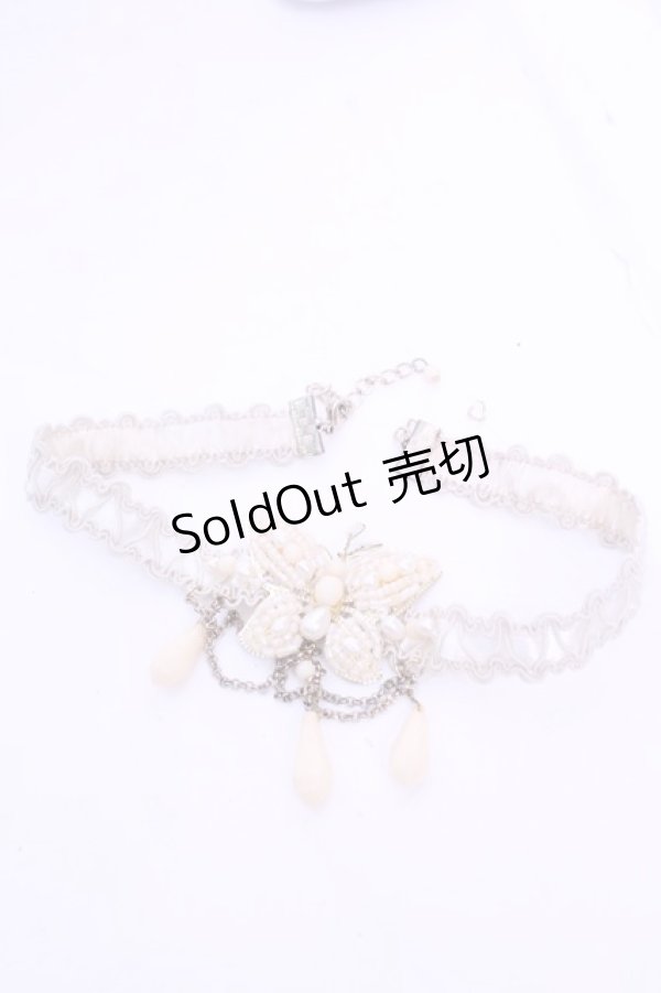 画像3: axes femme / バタフライモチーフチョーカー  アイボリー O-26-01-12-2067-AX-AC-OW-ZT012-F002 (3)
