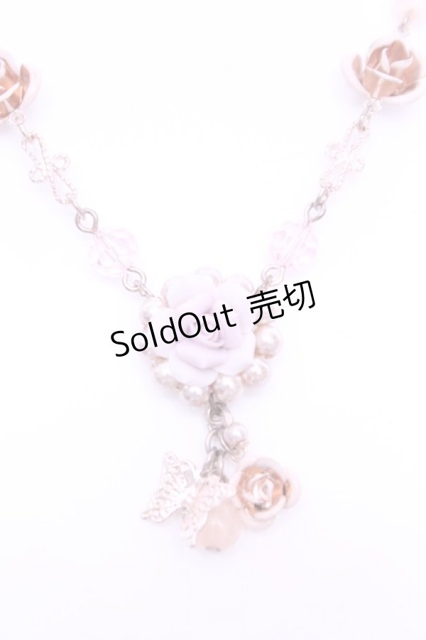 画像1: axes femme / スイートローズネックレス  ピンクゴールド O-26-01-12-2068-AX-AC-OW-ZT012-F002 (1)