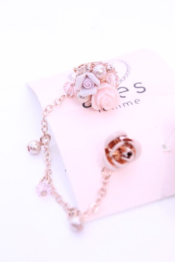 画像1: axes femme / スイートローズイヤーカフ  ゴールド O-26-01-12-2069-AX-AC-OW-OS (1)