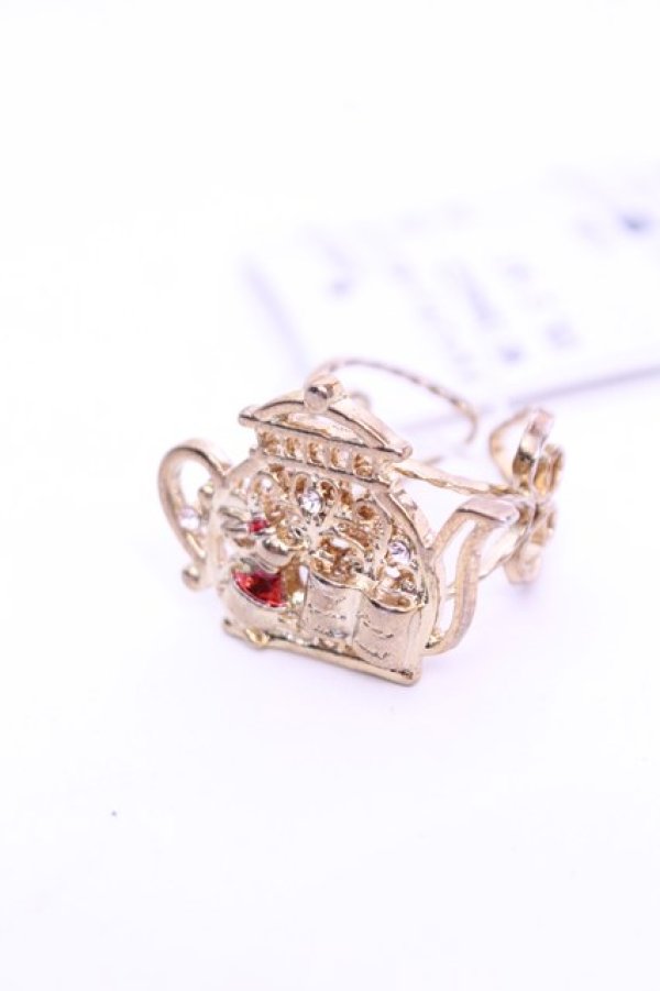 画像1: axes femme / メルヘンティーポットリング  ゴールド O-26-01-12-2072-AX-AC-OW-OS (1)