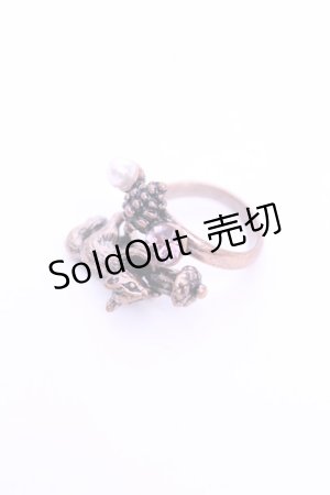画像: axes femme / リス×パールリング  アンティークゴールド O-26-01-12-2075-AX-AC-OW-ZT012-F002