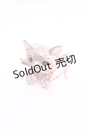 画像: axes femme / リボンねこリング  ピンクゴールド O-26-01-12-2078-AX-AC-OW-OS