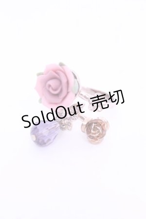 画像: axes femme / ローズ＆バタフライリング  ゴールド O-26-01-12-2079-AX-AC-OW-OS