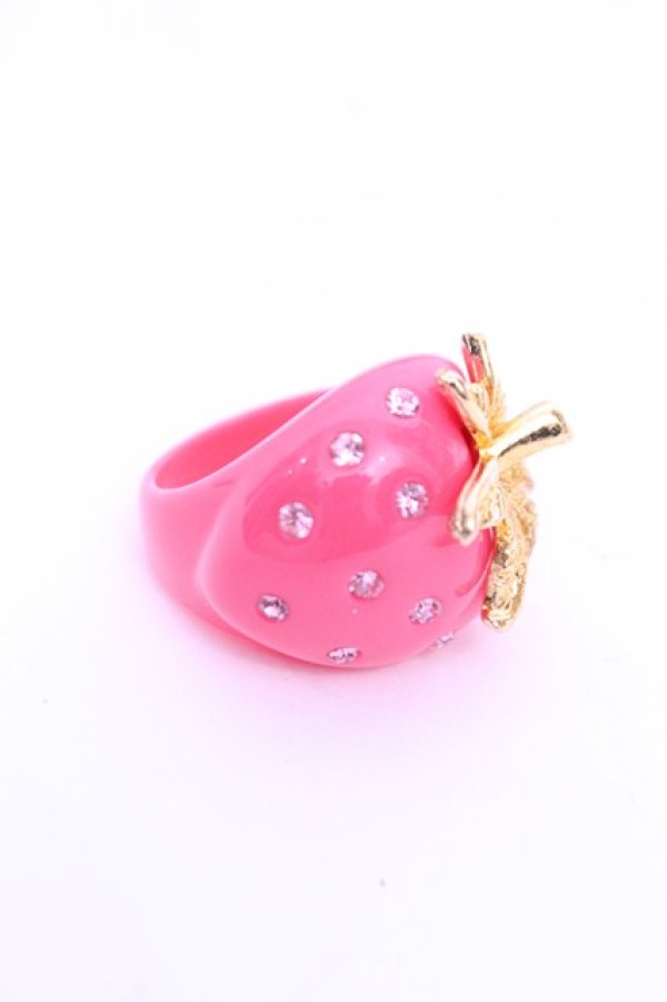 画像1: LOLITAその他 / いちごリング  ピンク O-26-01-12-2081-LO-AC-OW-OS (1)