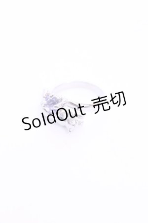 画像: axes femme / ねこ＆ストーンリング  シルバー O-26-01-12-2086-AX-AC-OW-ZT012-F002