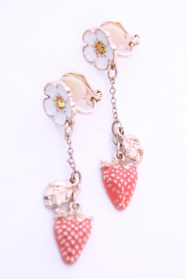 画像1: m petit by misako / AMサクランボイヤリング  アカ×ゴールド O-26-01-12-2090-LO-AC-IG-OS (1)