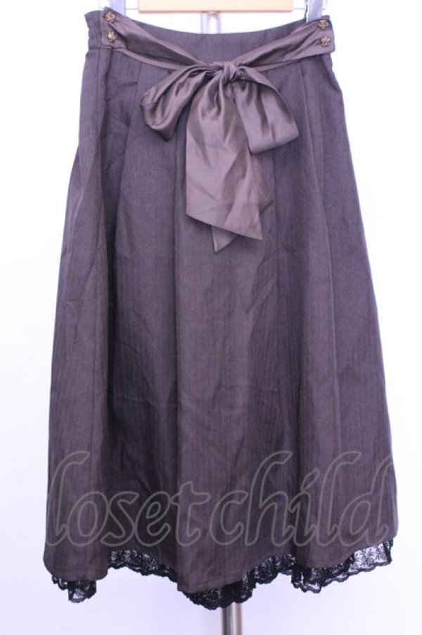 画像1: axes femme / タックデザインミディスカート  ブラウン O-26-01-12-2008-AX-SK-IG-OS (1)